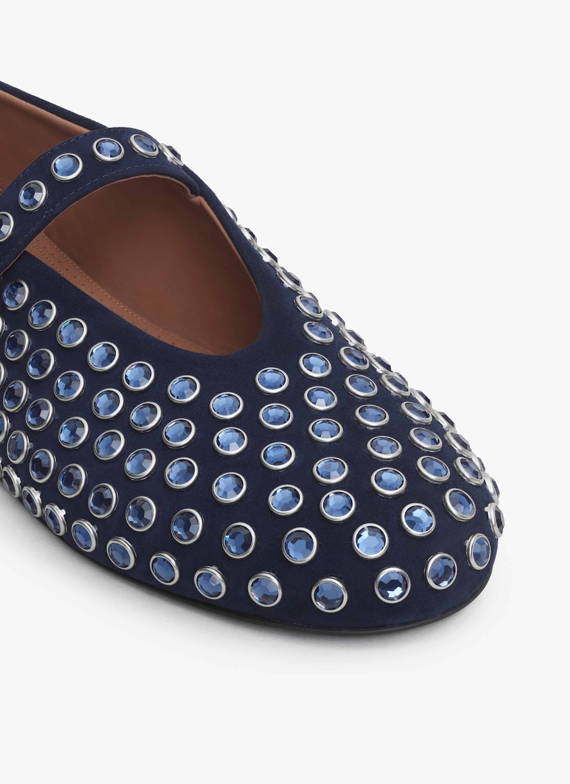 STRASS BALLET FLATS ALAÏA DARK BLUE STRASS BALLET FLATS